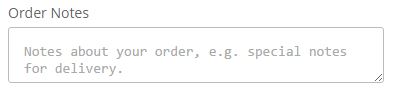 Order Notes